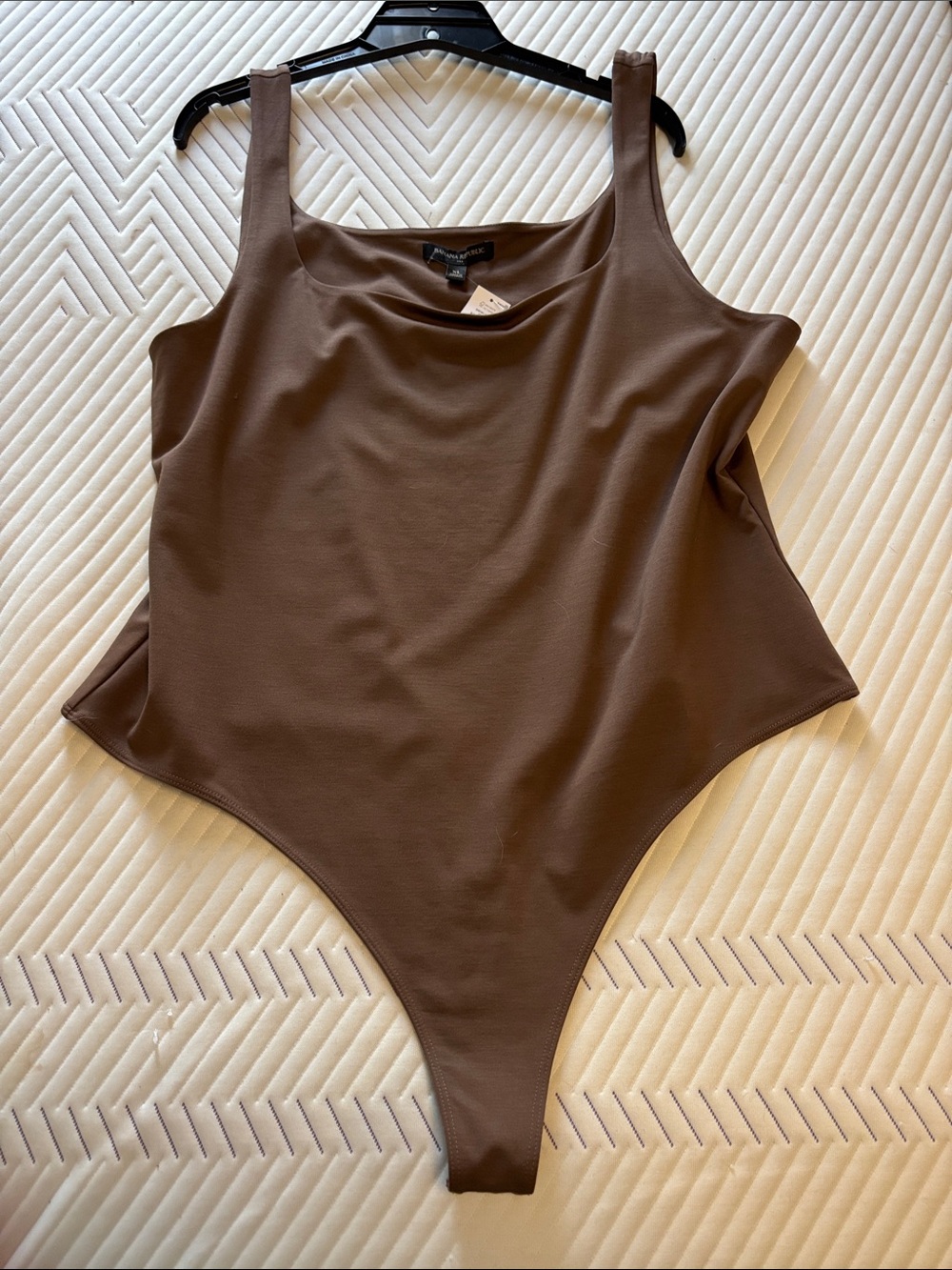 Banana Republic Brown Scoop Neck Sleeveless Bodysuit